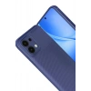 Oppo A6 Pro 4G Auto Focus Karbon Kapak - Lacivert