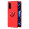 Oppo Find X2 Kılıf Range Yüzüklü Silikon - Kırmızı