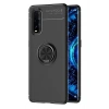 Oppo Find X2 Kılıf Range Yüzüklü Silikon - Siyah