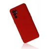 Oppo Reno 6 Kılıf Nano içi Kadife Silikon - Kırmızı