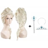Örgülü Karlar Ülkesi Frozen Elsa Peruğu Tacı ve Sopası Çocuk Boy