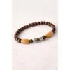 Oval Bambu Ahşap Bileklik 6 mm