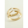 Oval Halka Küpe 4 cm