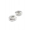 Oval Halka Küpe - Gümüş