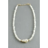 Oval Taşlı İnci  Kolye