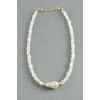 Oval Taşlı İnci  Kolye