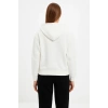 - Oversize Kapüşonlu Sweatshirt- Beyaz