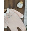 Pamuklu Nakışlı Kız Bebek Tulum