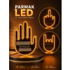 Parmak Led Amber Renkli Işık