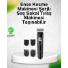 Paslanmaz Bıçaklı, Şarjlı Ve Sessiz Saç Sakal Kesme Makinesi – Ev Kullanımı İçin İdeal