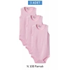 Pembe Askılı Body Zıbın 2-7 YAŞ Çocuklar İçin (3 ADET) Alttan Çıtçıtlı Özel Gereksinimli-D