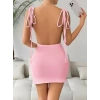 Pembe Fantezi Clup Elbisesi 6675