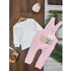 PEMBE LASTİKLİ PAÇA, PAMUKLU, DESENLİ, MEVSİMLİK, GÜNLÜK, KIZ ÇOCUK & BEBEK TULUM