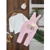 PEMBE LASTİKLİ PAÇA, PAMUKLU, DESENLİ, MEVSİMLİK, GÜNLÜK, KIZ ÇOCUK & BEBEK TULUM