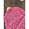PEMBE RENK  FERMUARLI DİK YAKA ÇİZGİLİ ÇİZGİLİ PAÇALARI LASTİKLİ KIZ ÇOCUK & BEBEK TAKIM