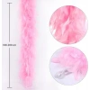 Pembe Renk Kabarık Kalın Otriş Boa Tüy 6 cm Genişlik 180-200 cm Uzunluk