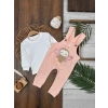 Pembe Renk Kız Bebek & Çocuk Pamuklu 2 Parça Tulum