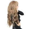 Perçemli Uzun Su Dalgası Fiber Sentetik Peruk- Bebek Kumralı