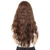 Perçemli Uzun Su Dalgası Fiber Sentetik Peruk- Kahve Karamel