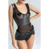 Perçin Detaytlı Şık Kemer Ve Harness Takım - Brf1303