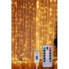 Perde Led 10 Sarkıtlı USB li 3 Metre Kumandalı 8 Modlu (3 mt X 3 mt ) Peri Led