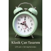 Pilli Çalar Saat Çift Çanlı Klasik Masaüstü Tasarım