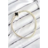 Pirinç Charm Zirkon Taşlı Yonca Model Gold Renk Kadın Bileklik - TJ-BB7806