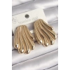 Pirinç Gold Renk İşlemeli İstirdye Model Kadın Küpe - TJ-BKP10262