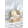 Pirinç Gold Renk Levha Model Kadın Bileklik - TJ-BB8062