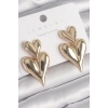 Pirinç Gold Renk Sallantı Kalp Model Kadın Küpe - TJ-BKP10233