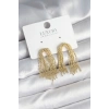 Pirinç Gold Renk Sallantılı Kadın Küpe - TJ-BKP11241