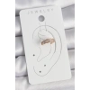 Pirinç Gold Renk Zirkon Taşlı Kadın Kıkırdak Küpe - TJ-BKP10571