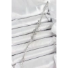 Pirinç Gümüş Renk Zirkon Taşlı Balık Sırtı Kadın Bileklik - TJ-BB7069