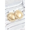 Pirinç Güneş Model Gold Renk Kadın Küpe - TJ-BKP10749