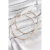 Pirinç Halka Model Gold Renk Kadın Küpe - TJ-BKP11037