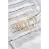 Pirinç Halka Model Gold Renk Kadın Set Küpe - TJ-BKP11041