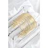Pirinç Tel Sarma Model Gold Renk Kadın Bileklilk - TJ-BB7895