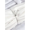 Pirinç Zirkon Taşlı Daire Model Gümüş Renk Asansörlü Kadın Bileklik - TJ-BB7744