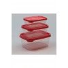 Plastik Saklama Kabı 3lü 400 Ml - 670 Ml - 1.2 Lt. -BNM-0513