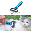 Plastik Saplı Metal Kedi Köpek Bakım Kıtık Tüy Topak Açıcı Tarak (4887)