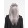 Platin Gri Gümüş Uzun Parti Peruğu
