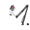 Profesyonel Ayarlanabilir Masa Kolu Askılı Gaming Rgb Mikrofon 192 Khz / 24Bit Type-C - Beyaz M835W