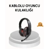 Profesyonel Gaming Kulaklık – Mikrofonlu Yumuşak Pedli Stereo Ses Kalitesi Tere Dayanıklı