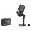 Profesyonel Gaming Rgb Mikrofon 192 Khz / 24 Bit Kondenser Kayıt Seti Type-C - Siyah ME6SB