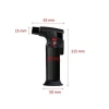 Pürmüz Alev Çakmak 1300°C - Torch Doldurulabilir Depolu Orta Boy