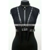Püskül Ve Deri Büstiyer Harness, Püsküllü Clubwear, Deri Büstiyer - Brf767