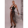 Püsküllü Deri Ceket Harness, Püsküllü Seksi Deri Harness - Brf1014