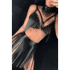 Püsküllü Etek, Sütyen Ve Choker Takım - Brf482