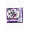 Pusula At Arabası Desenli Zr Şifon Fular 50*50 cm