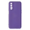 Realme 7 Kılıf Nano içi Kadife Silikon - Mor